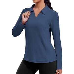 Long Sleeve Sun Shirt Women UPF 50+ Quick Dry Athletic Workout Top S-3XL